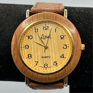 Gold & Brown Linel Men's Watch